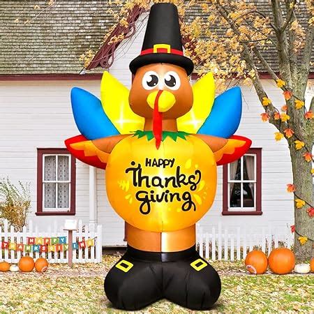 blow up thanksgiving decorations|Amazon.com: Inflatables Thanksgiving.